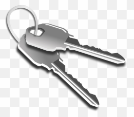 Two Silver Keys - Keys Png Emoji,Key And Ring Emoji