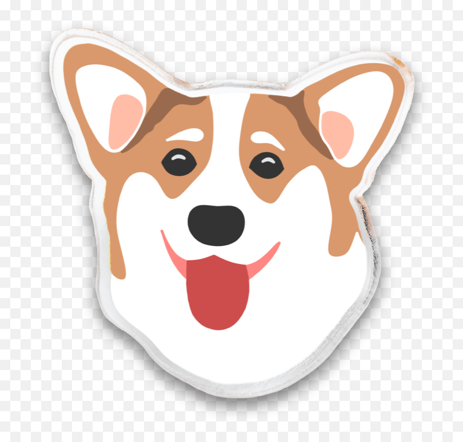 Doggy Pins - Northern Breed Group Emoji,Cartoon Dog Peeking Behind Wall Emoticon