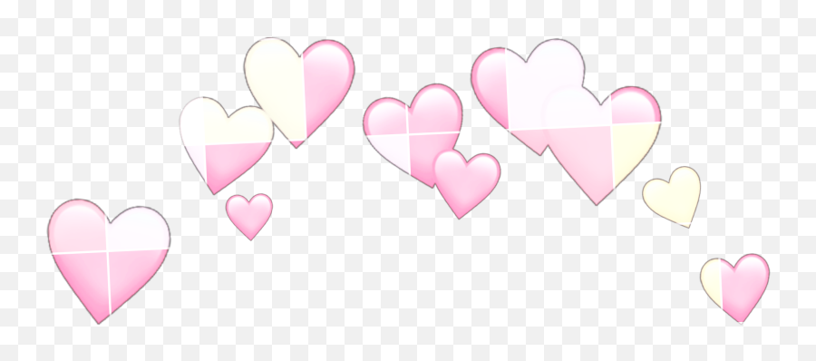 Pastel Pink Emoji Hearts Checkered,Pastel Hearts Emojis