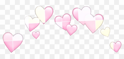 Pastel Pink Emoji Hearts Checkered,Pastel Hearts Emojis