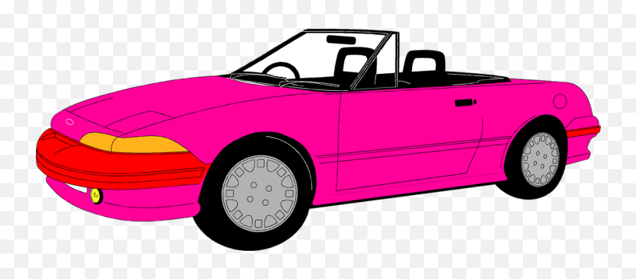 Driving Clipart Pink Car Driving Pink - Transparent Background Pink Car Clipart Emoji,Sports Car Emoji