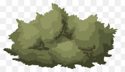 Big Image - Cartoon Snow Covered Bush Clipart Full Size Bush Png Clipart Emoji,Snow Blower Emoticon
