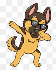 Dabbing German Shepherd Dab Dancing Dog Lover Gift Fleece Blanket - German Shepherd Dabbing Emoji,German Shepherd Dog Barking Emoticon