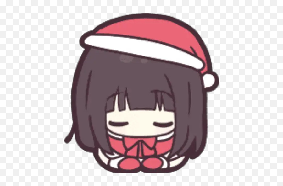 Menhera - Chan Christmas Emoji Stickers For Whatsapp Menhera Chan Emotes Christmas,Emoji Christmas Songs
