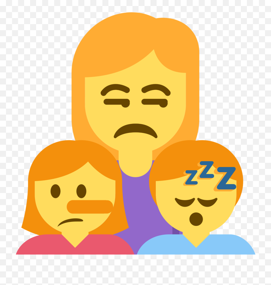 Emoji Face Mashup Bot On Twitter U200du200d Family Woman - Happy,Sleeping Emoji