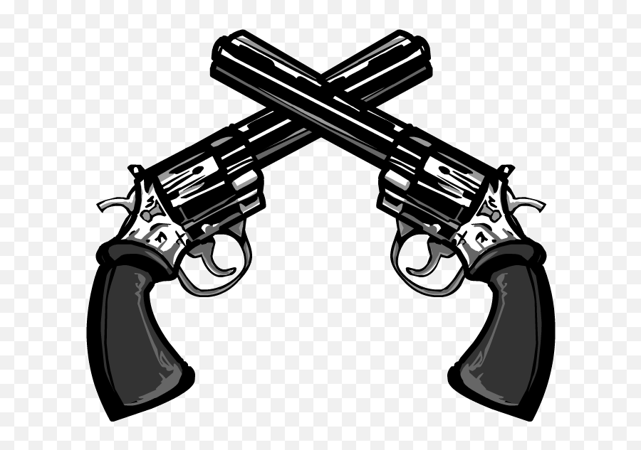 Free Crossed Guns Silhouette Download Free Clip Art Free - Crossed Guns Png Emoji,Finger Guns Emoji Text