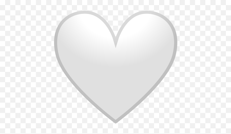 White Heart Emoji,Clear Heart Emoji