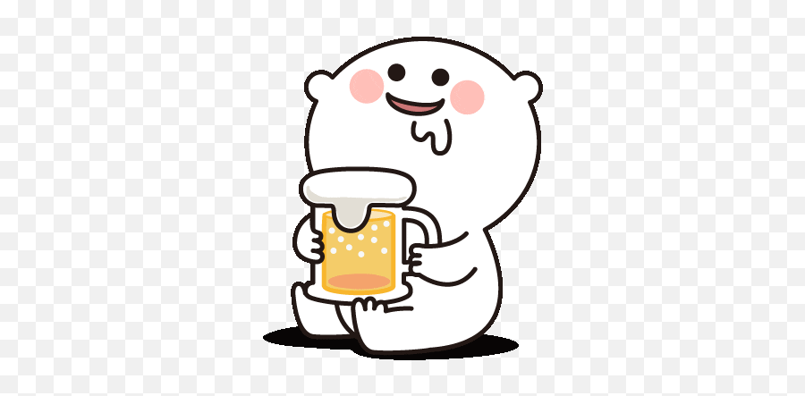 White Red Cheeks Sticker - White Red Cheeks Beer Discover Emoji,Bear Emoji Iphone