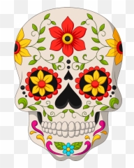 Day Dead Skull Clipart Transparent - Clipart World Emoji,Bloody Skull Emoji