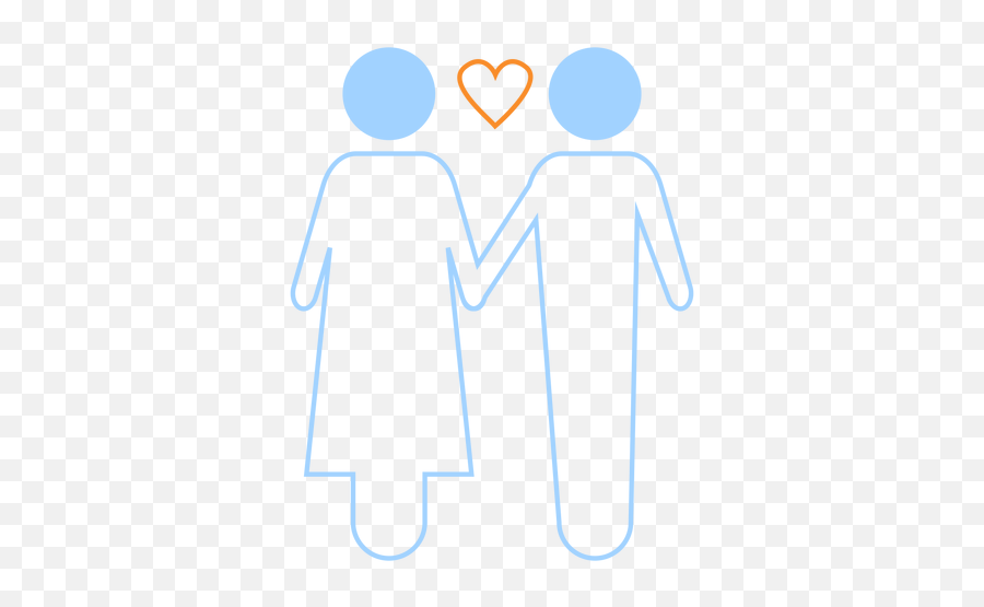 Love Couple Line Style Icon - Transparent Png U0026 Svg Vector File Holding Hands Emoji,Old Couple Emoji