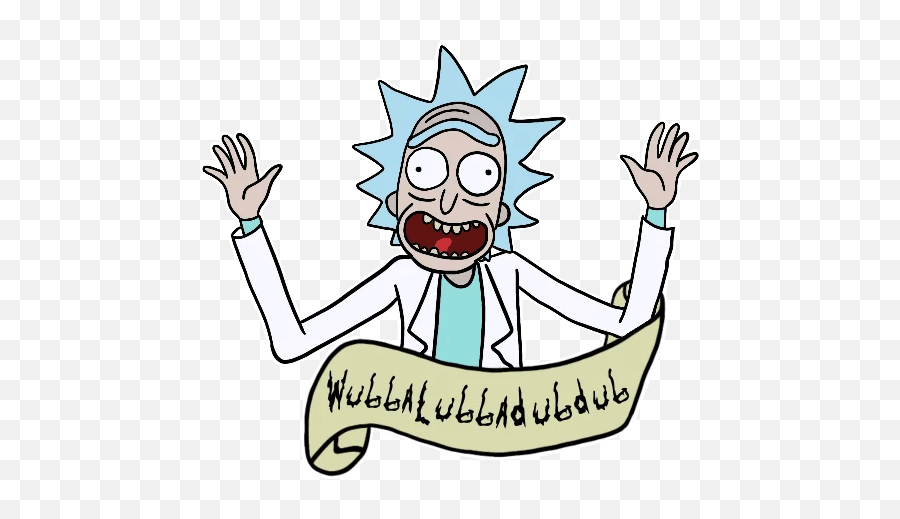 Rick And Morty - Telegram Sticker Happy Emoji,Rick And Morty Emojis