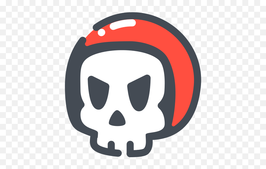 Helmet Skull Racer Emoji Free Icon - Icon,Skull Emoji