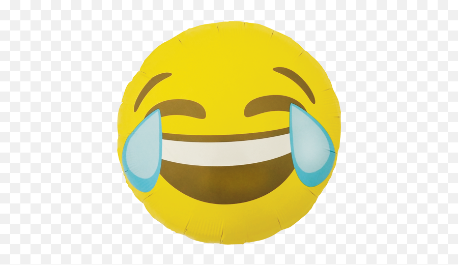 Emoji Crying Laughing Foil Round 18in45cm - Crying Laughing Emoji,Twitter Laughing Emoji