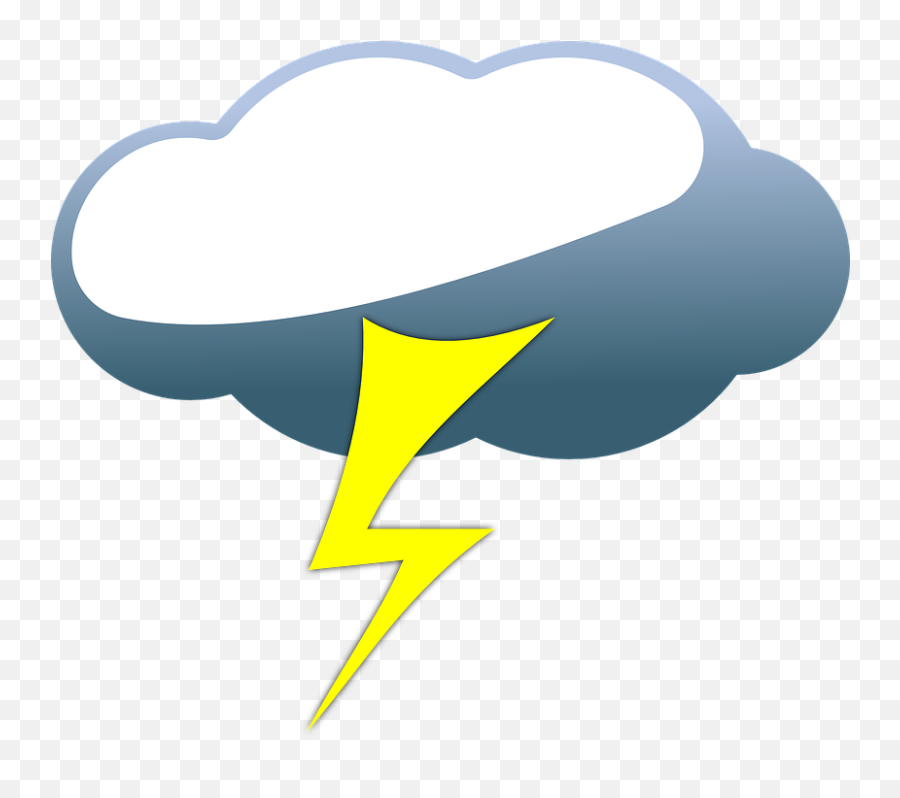 60 Free Thunderstorm U0026 Lightning Vectors - Pixabay Cloud Thunder Cartoon Png Emoji,Thunderstorm Emoji