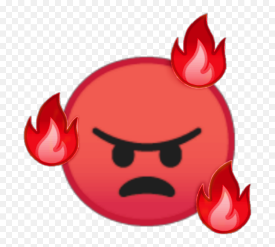 Huawei Sticker By Huaweiemoji - Dot,Red Angry Face Emoji