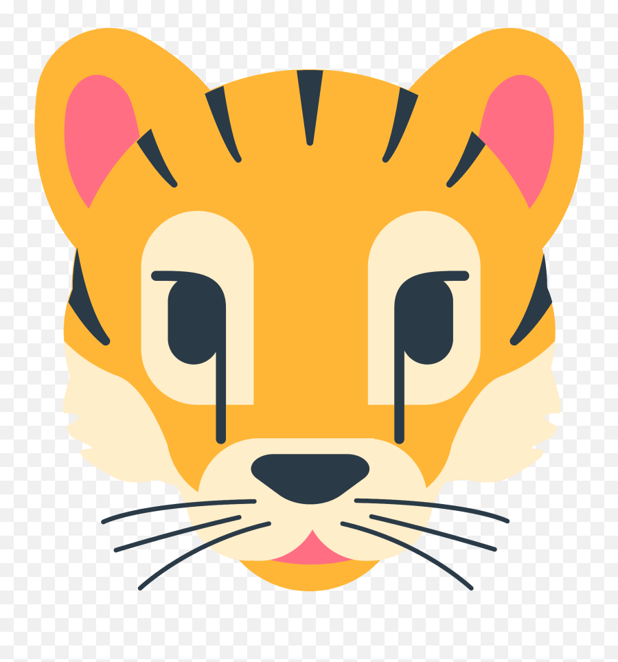 Tiger Face Emoji Clipart - Emoji Cat Face On Mozilla,Tiger Emoji