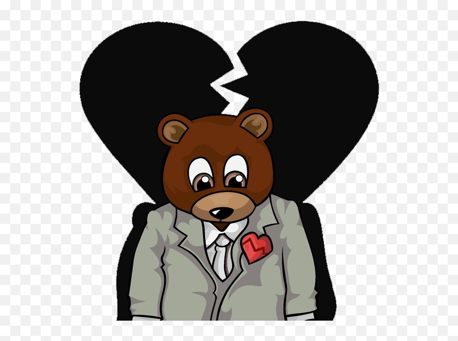 Kanye West Bear Heartless Psd Official Psds - Kanye West Bear Heartless Emoji,Heartless Emoji