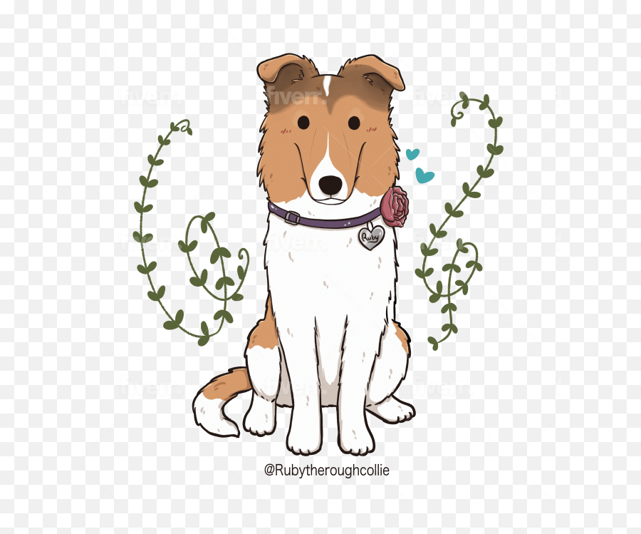 Draw Cute Dog Cartoon Illustration Pet Stickers Emojis - Northern Breed Group,Chow Dog Emojis For Android