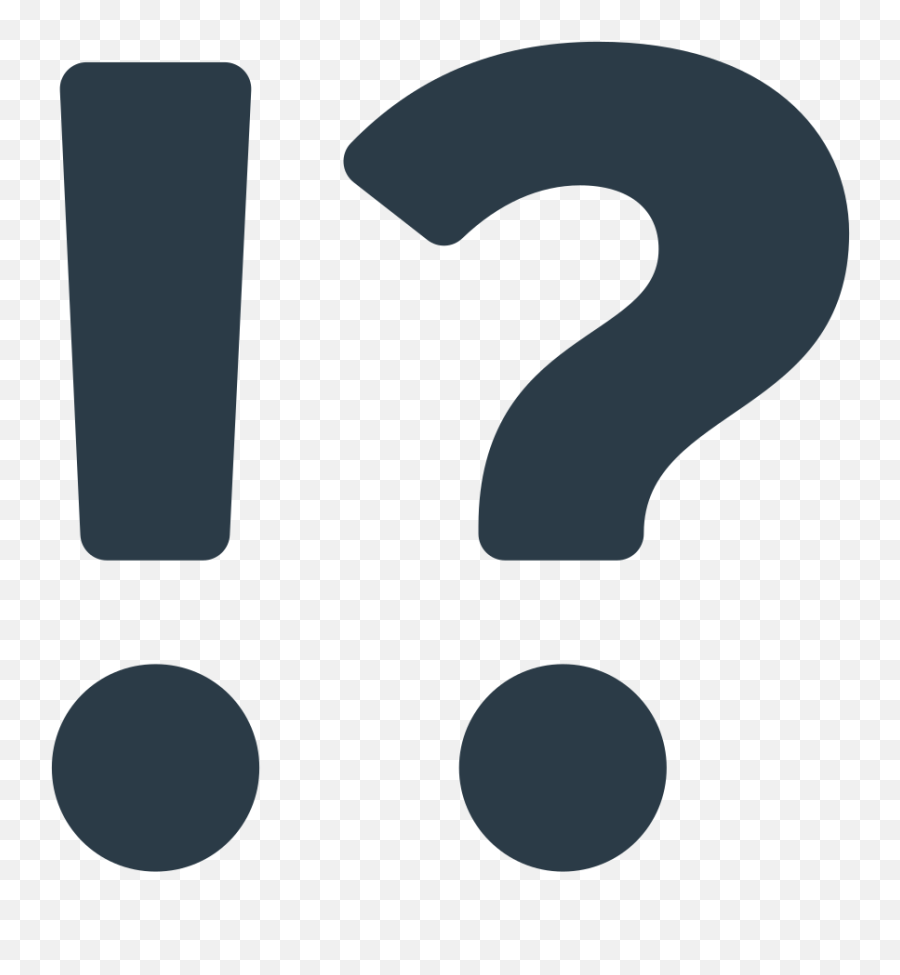 Exclamation With Question Mark - Question Exclamation Mark Icon Emoji,Emoji 