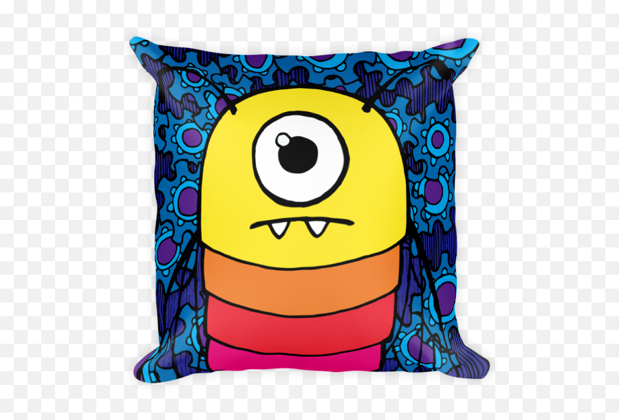 Square Pillow - Happy Emoji,Square Cool Emoticon