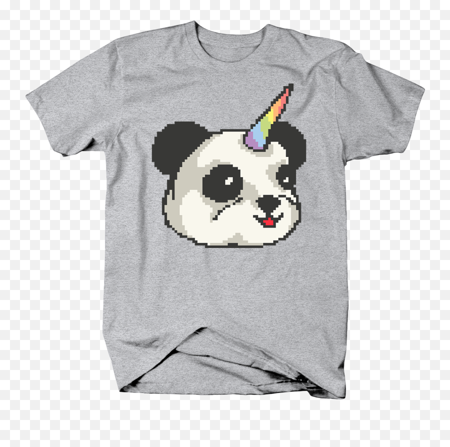 Pandacorn Rainbow Horn Panda With Retro Pixel Art Style - George Washington Ar15 Tshirt Emoji,Red Solo Cup Emoji