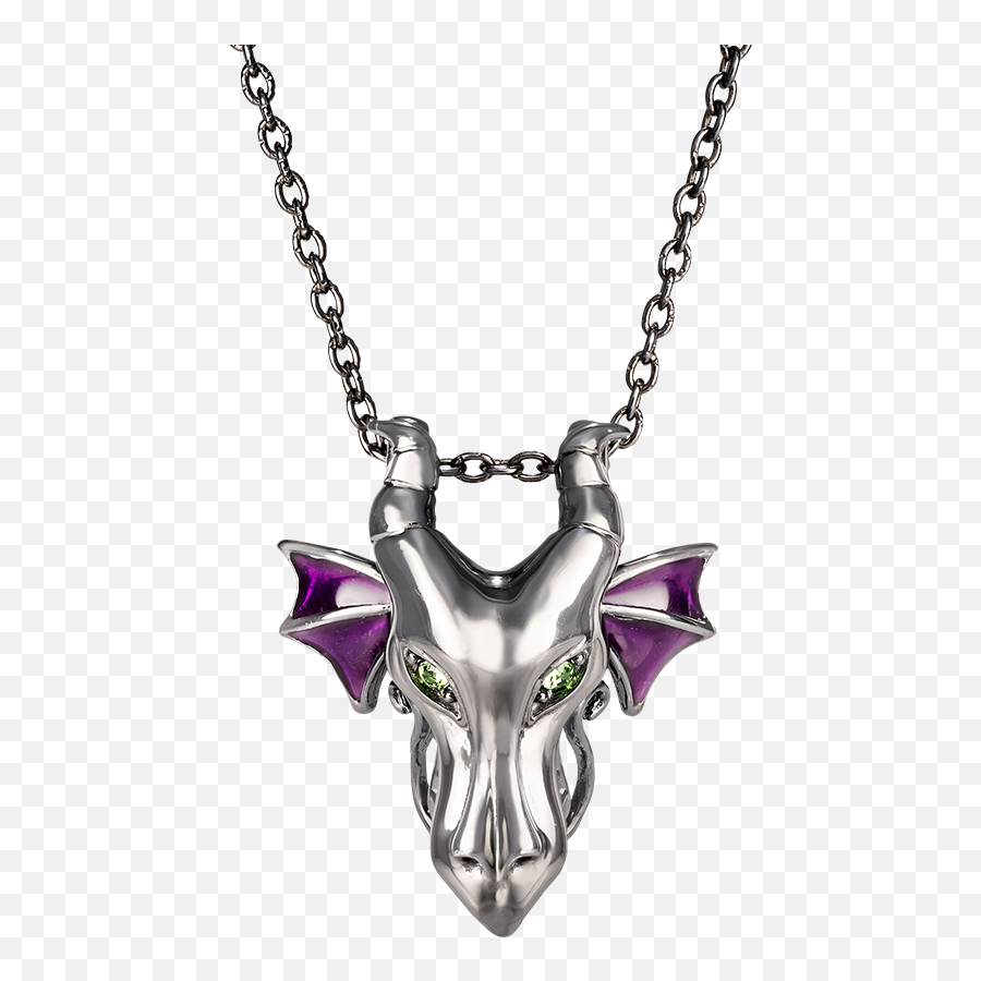 Maleficent Dragon Pendant - Maa Pendant In English Emoji,Male Necklace Emotion