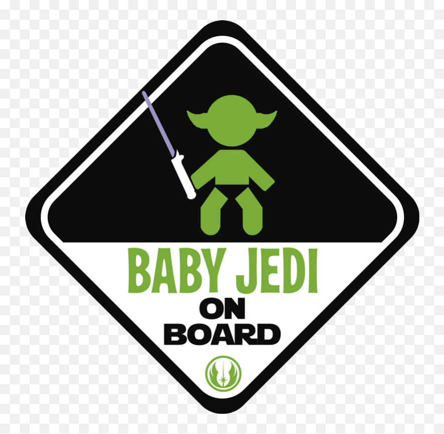 Jedi Baby - Baby On Board Sticker Emoji,Jedi Emotion Quotes