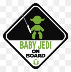 Jedi Baby - Baby On Board Sticker Emoji,Jedi Emotion Quotes