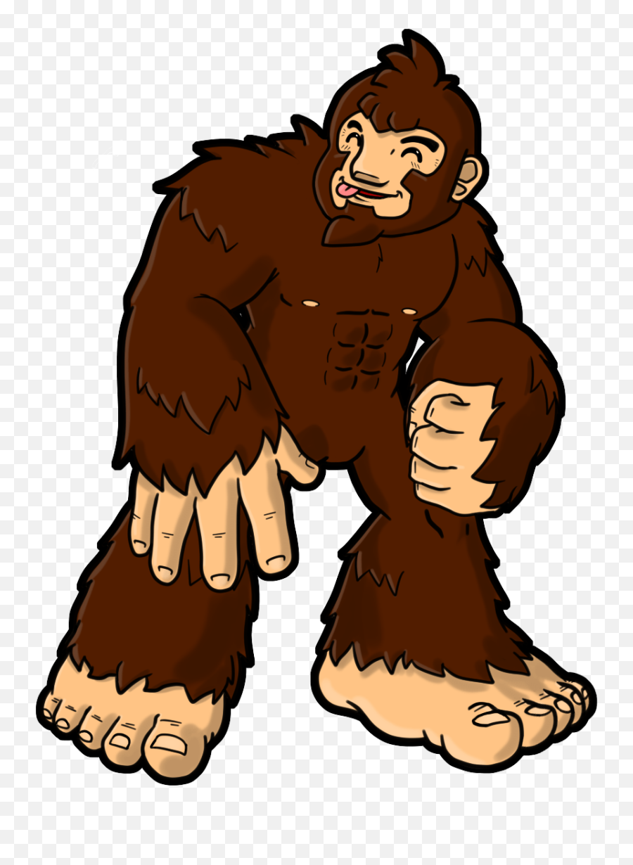 Bigfoot Drawing Cartoon Clip Art - Drawing Bigfoot Cartoon Emoji,Sasquatch Emoji