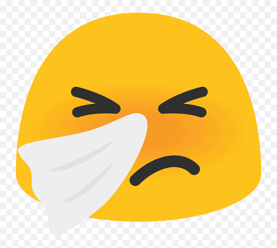 Sneezing Face Emoji - Blowing Nose Emoji Android,Sneeze Emoji