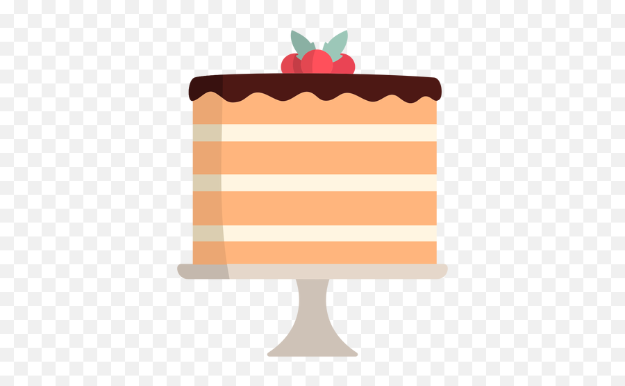 Strawberry Piece Of Cake Flat - Pastel Png Emoji,Animated Emoticons Eating Carrot Cake