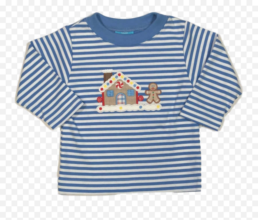 Cc Boy Applique Shirt F19 Gingerbread - Strikkeopskrifter Drenge Emoji,Claire's Emoji Pillow