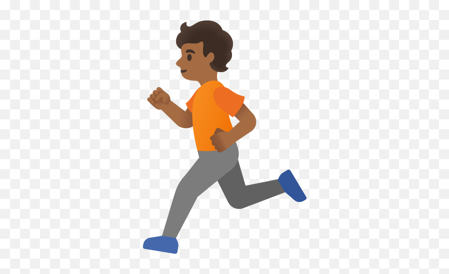 Person Running Medium Dark Skin Tone - Black Man Running Emoji,Shook Eyes Vibrating Emoticon
