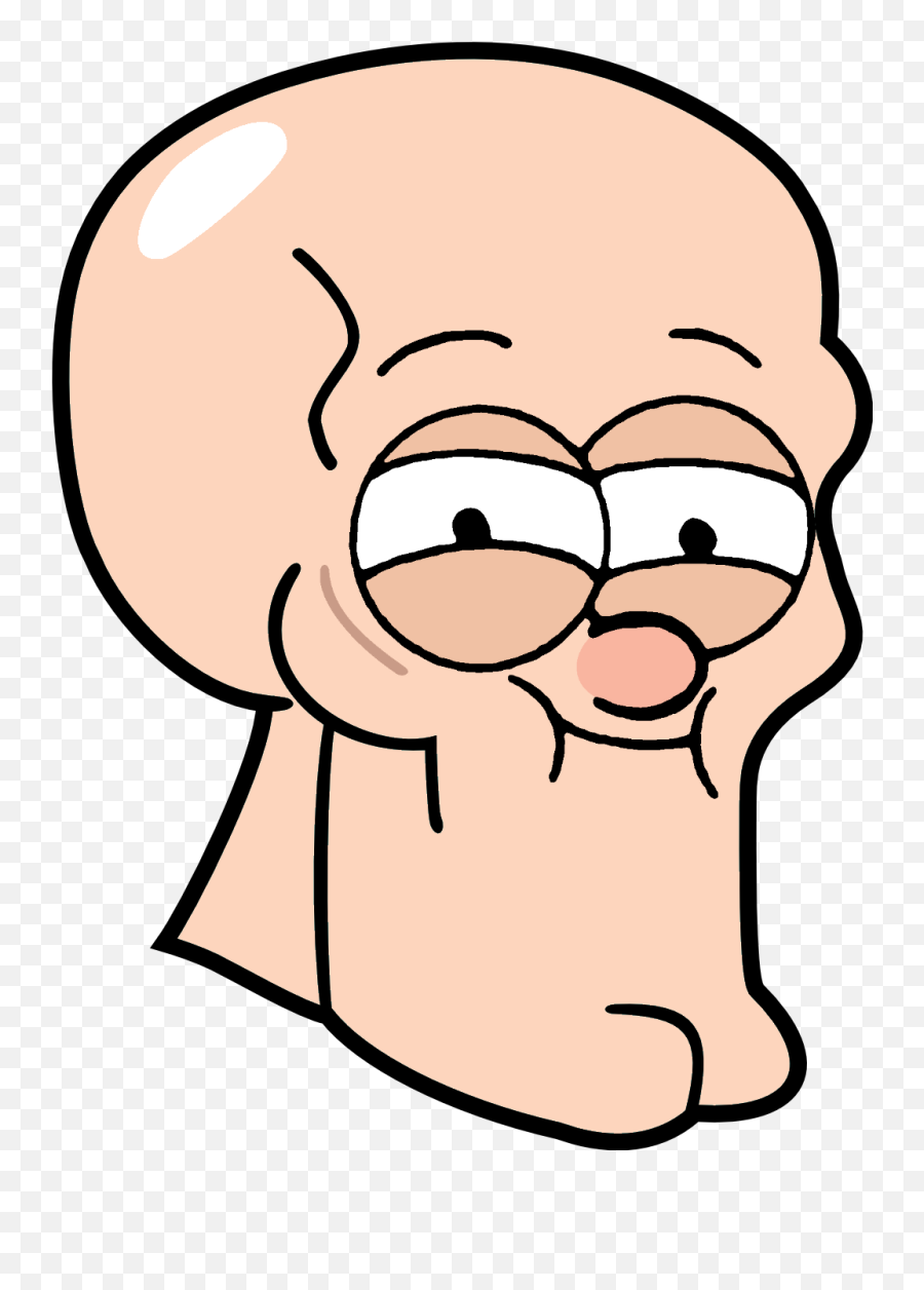 Squidward Tentacles Patrick Star Face - Handsome Squidward Transparent Emoji,Patrick Star Emoji
