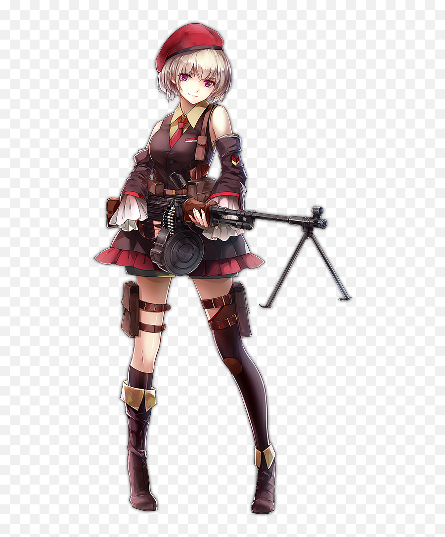 Girlsu0027 Frontline Ak - 47 Rpd Machine Gun Firearm Ak 47 Png Emoji,Lit Emoji Anime