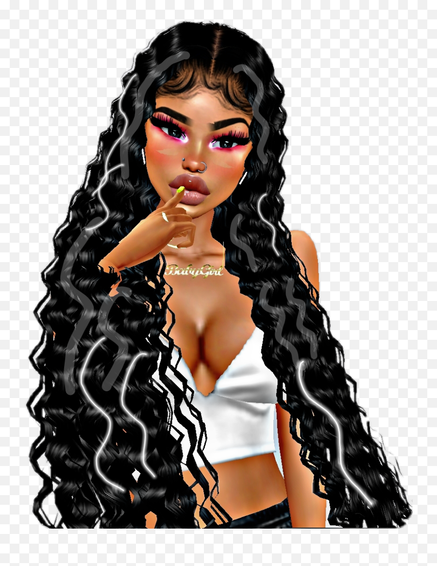 Imvu Sticker By Trixiexoxo - Curly Emoji,Imvu Emoji