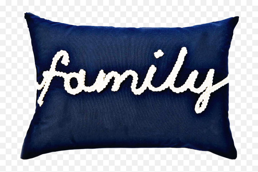 Navy Blue White Family Pillow Sticker By Kimmytasset - Decorative Emoji,Emoji Pillow Maker