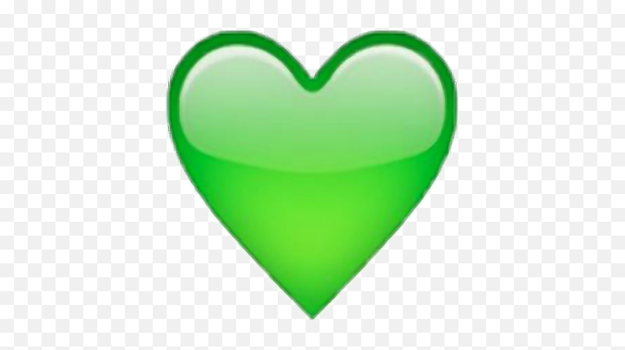 Scgreen Green Heart Emoji Sticker By Debbie Méndez,Heart Emoji Without Background