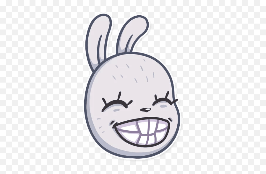 Not Cute Bunny Telegram Stickers Sticker Search Emoji,Bunny Emoticon Line