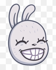 Not Cute Bunny Telegram Stickers Sticker Search Emoji,Bunny Emoticon Line