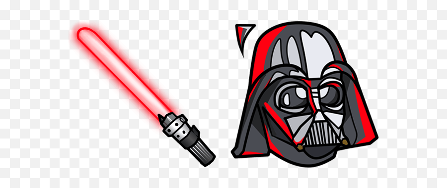 Star Wars Darth Vader U0026 Lightsaber Cursor - Star Wars Cursor Emoji,Lightsaber Emoji
