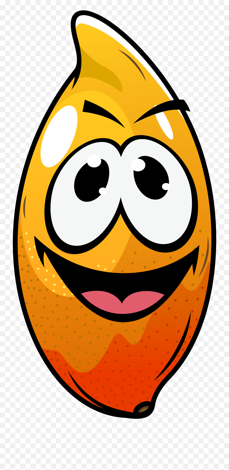 Smiley Clipart Orange - Cute Cartoon Face Png Transparent Drawing Emoji,Cute Face Emoji