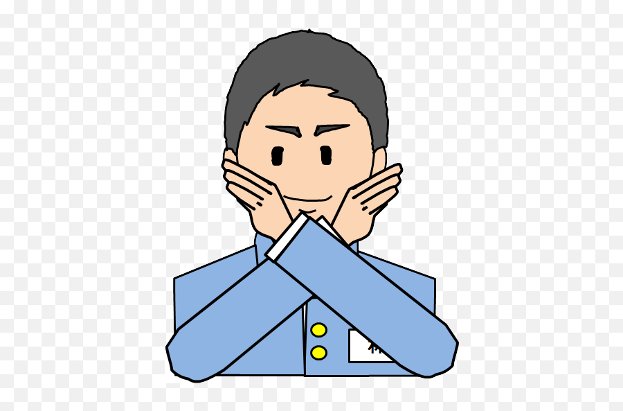 Cool Asian Man Gesture Factory Workers In Japan Illustration Emoji,Arm Crossed Emoji