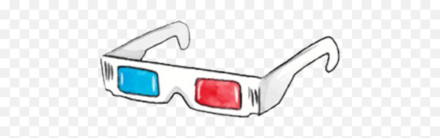 Movies Movie Glasses 3d Sticker By Amanda - 3d Glass Emoji,3d Glasses Emoji