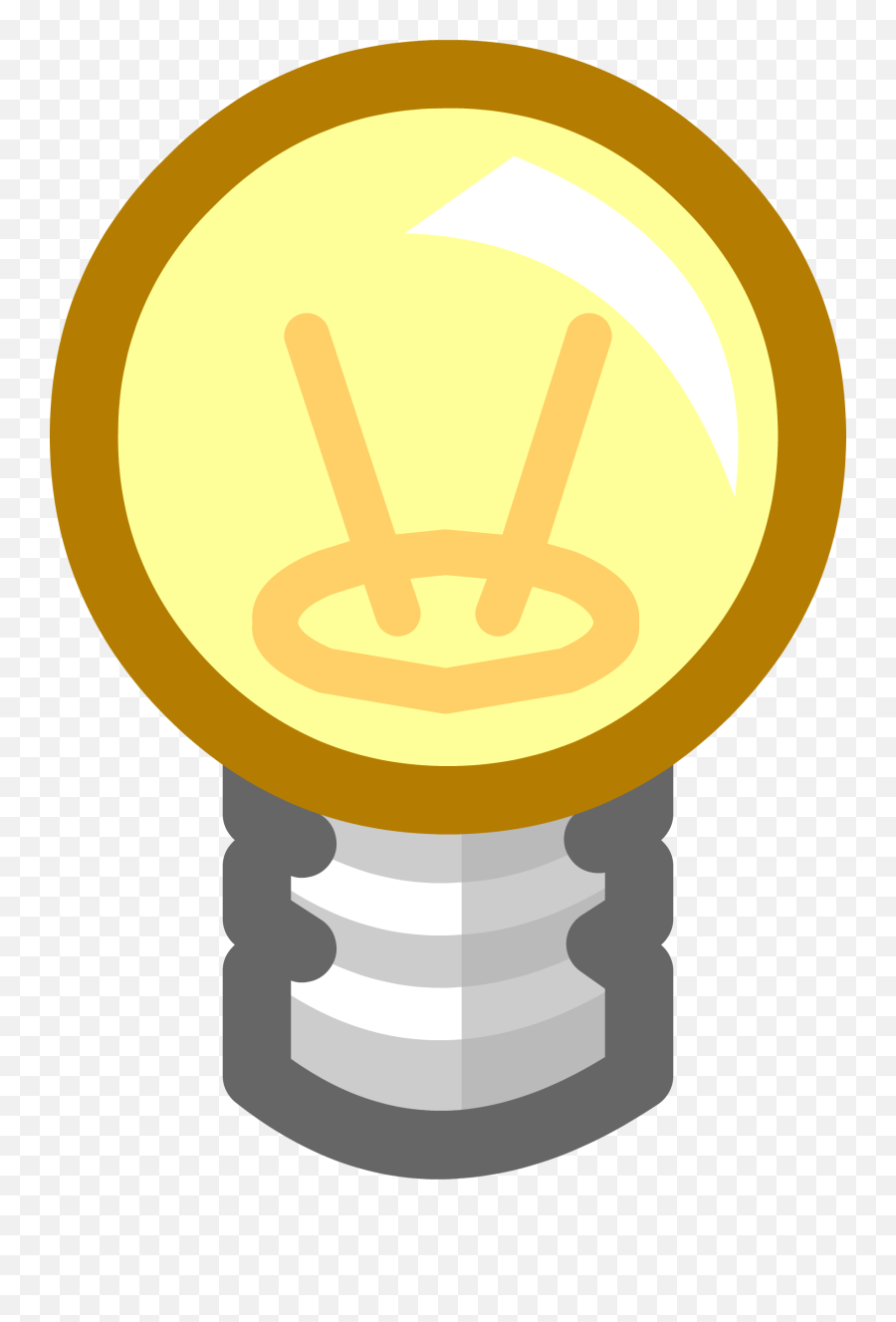 Download Hd Lightbulb Emoticon - Club Penguin Lightbulb Club Penguin Light Bulb Emoji,Penguin Emoticons