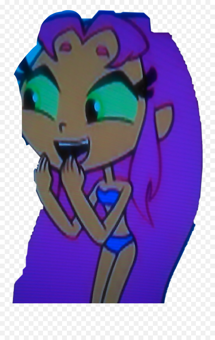 Starfire Png - Starfire Sticker Cartoon 5158597 Vippng Starfire Ttg Emoji,100 Emoji Decal