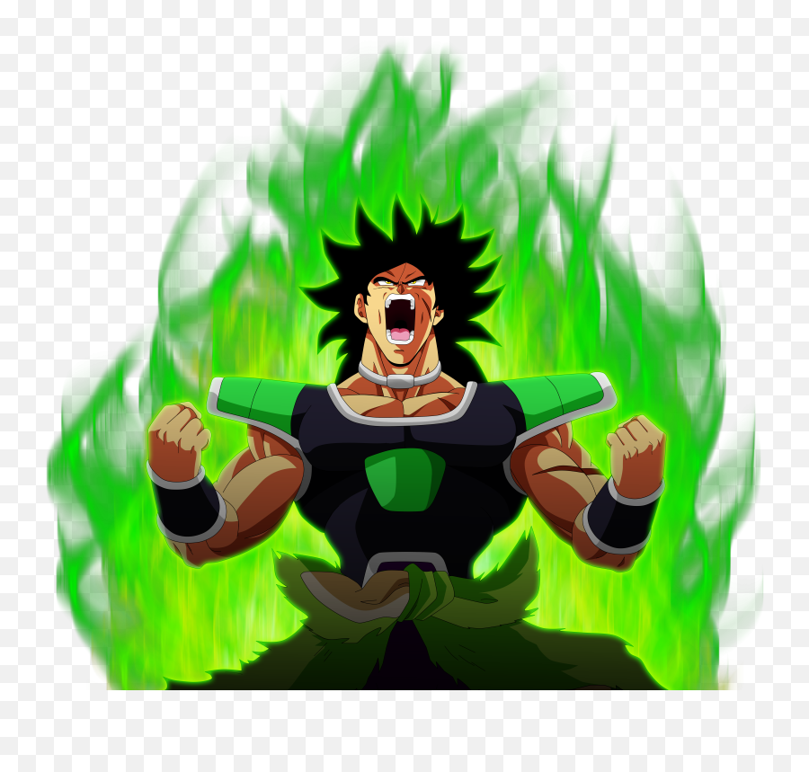 Angry Broly Charges Render - Dragon Ball Super Broly Movie Renders Do Broly Emoji,Angry Fist Emoji