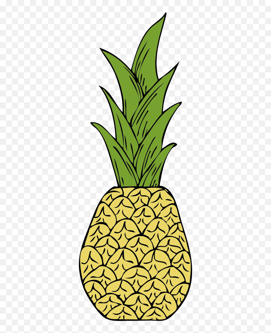 Pineapple Head Png Svg Clip Art For - Dibujo Imagen De Piña Emoji,Pineapple Emoji Hat