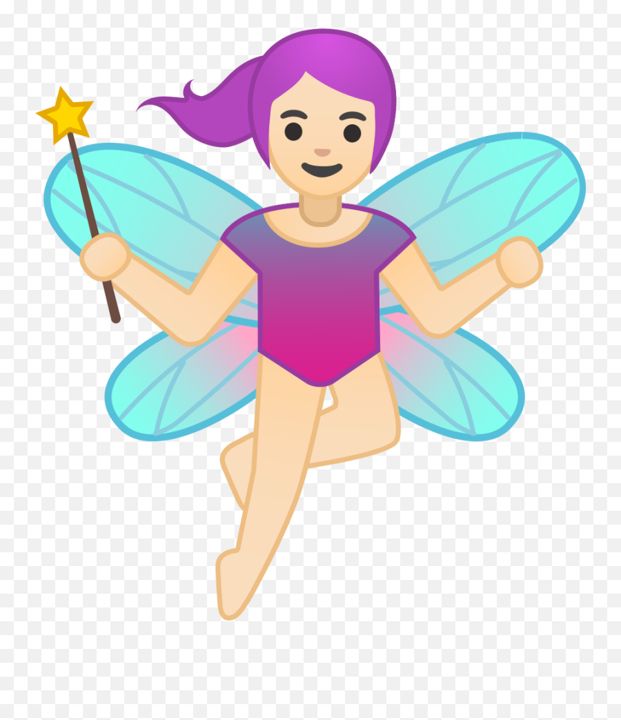 Fairy Emoji With Light Skin Tone Meaning And Pictures - Fairy Emoji Transparent Background,Light Skin Emoji