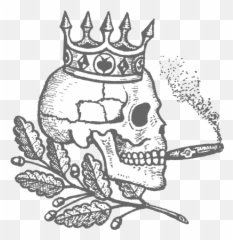 Skelton Smoker - Russian Prison Tattoos Png Emoji,Skelton Emoji